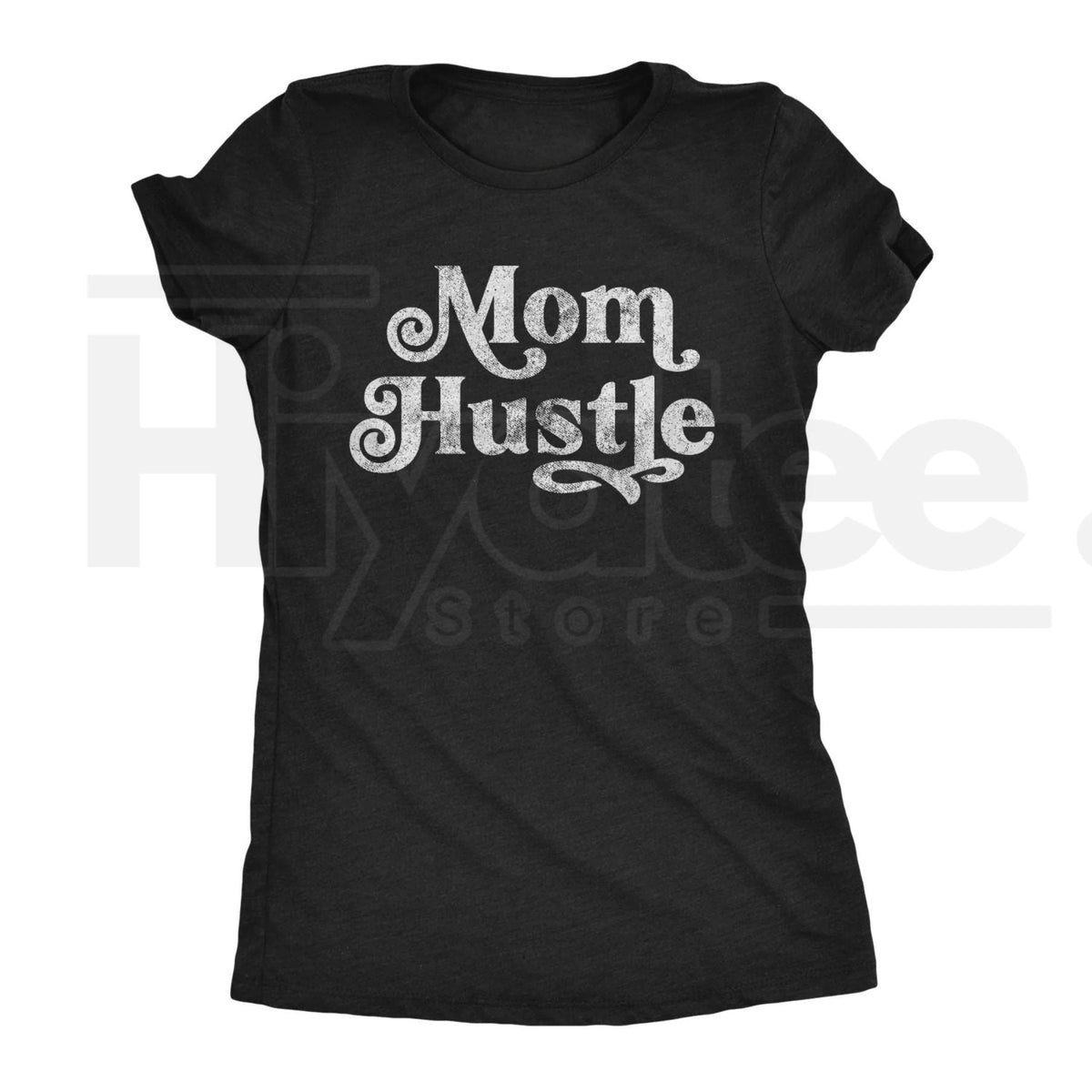 "MOM HUSTLE" Empowering Women’s – Premium 100% Cotton Motherhood Top