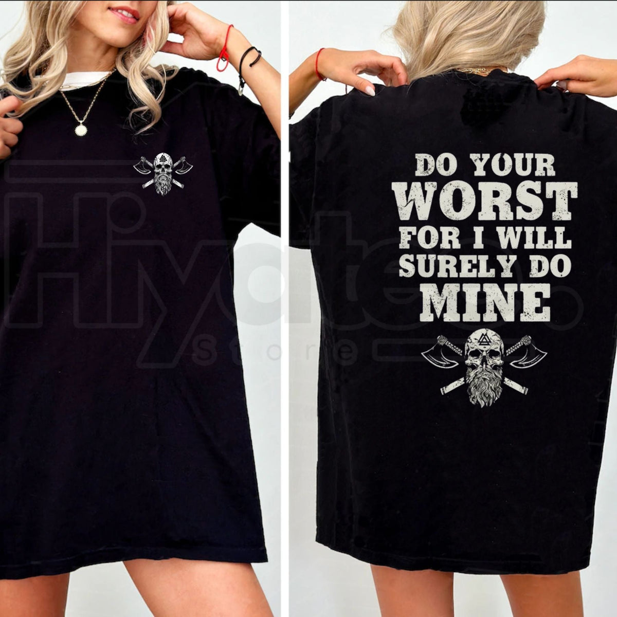 Do Your Worst For I Will Surely Do Mine T-Shirt – Dark Humor Gothic Graphic Tee