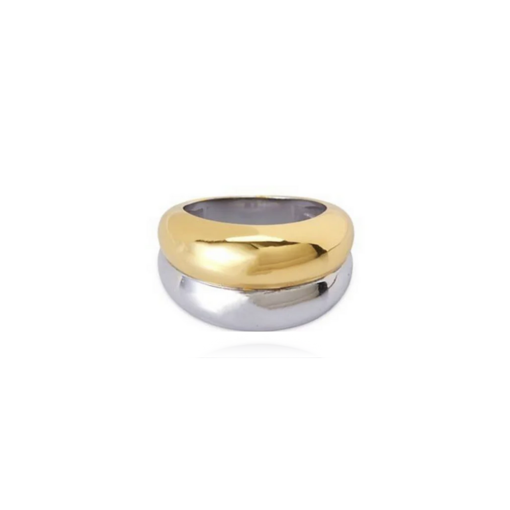 Rain Mixed Metal Ring