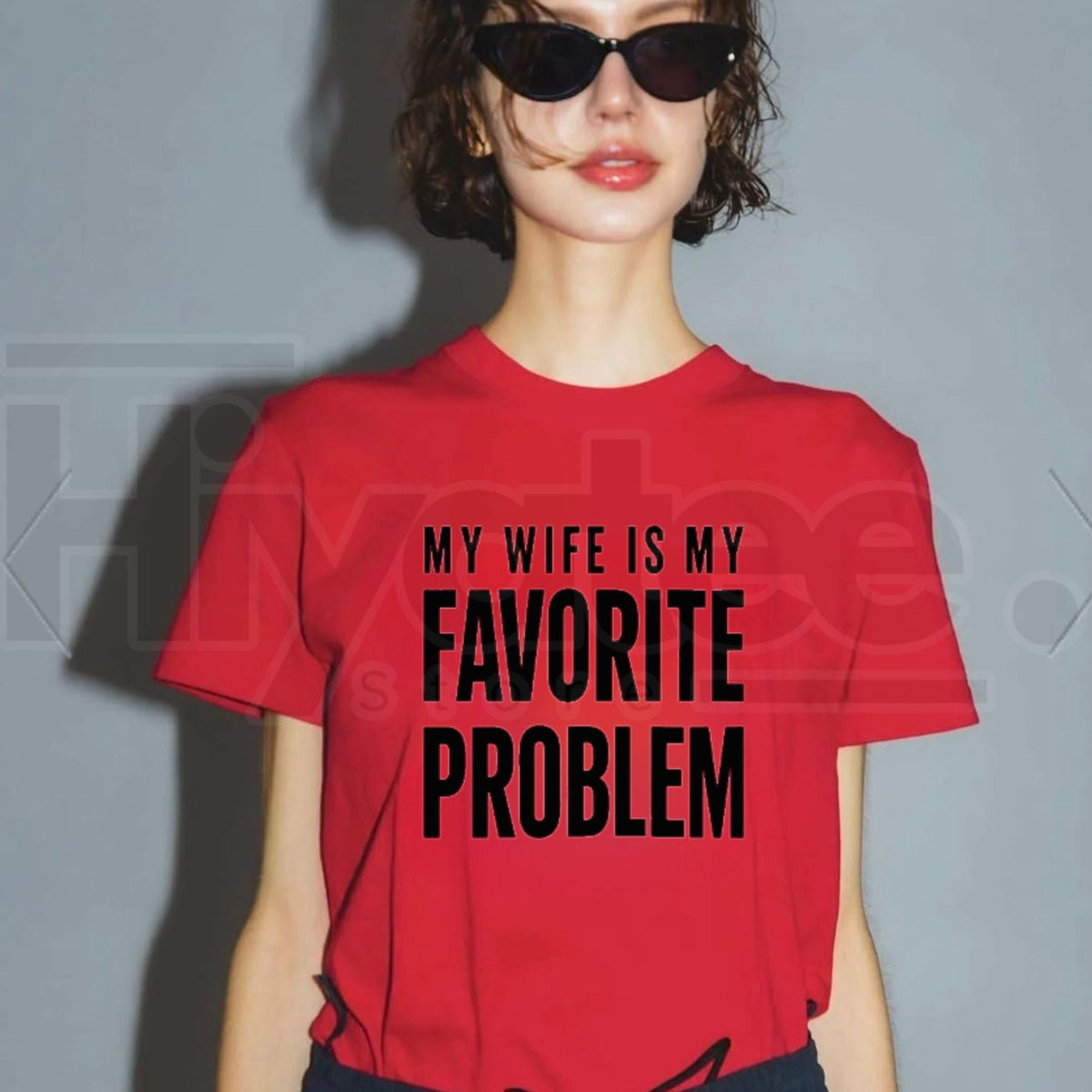 My Wife Is My Favorite Problem T-Shirt – Funny Husband Graphic Tee