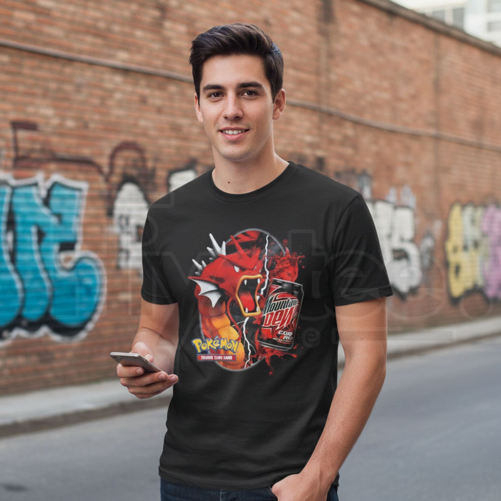 "Code Red" Legendary Gyarados T-Shirt – Shiny Lake of Rage Retro Graphic Tee
