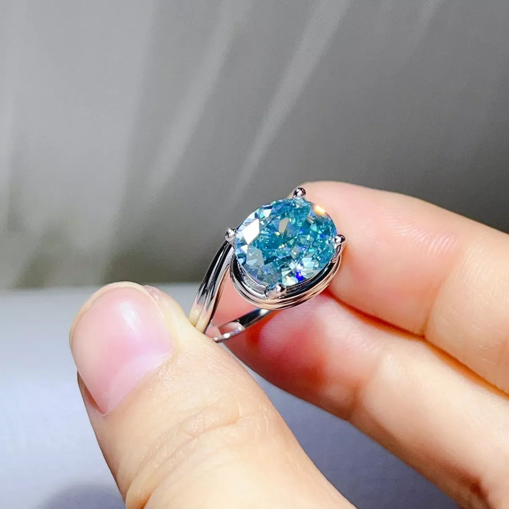 5 Carat 925 Sterling Silver Moissanite Ring