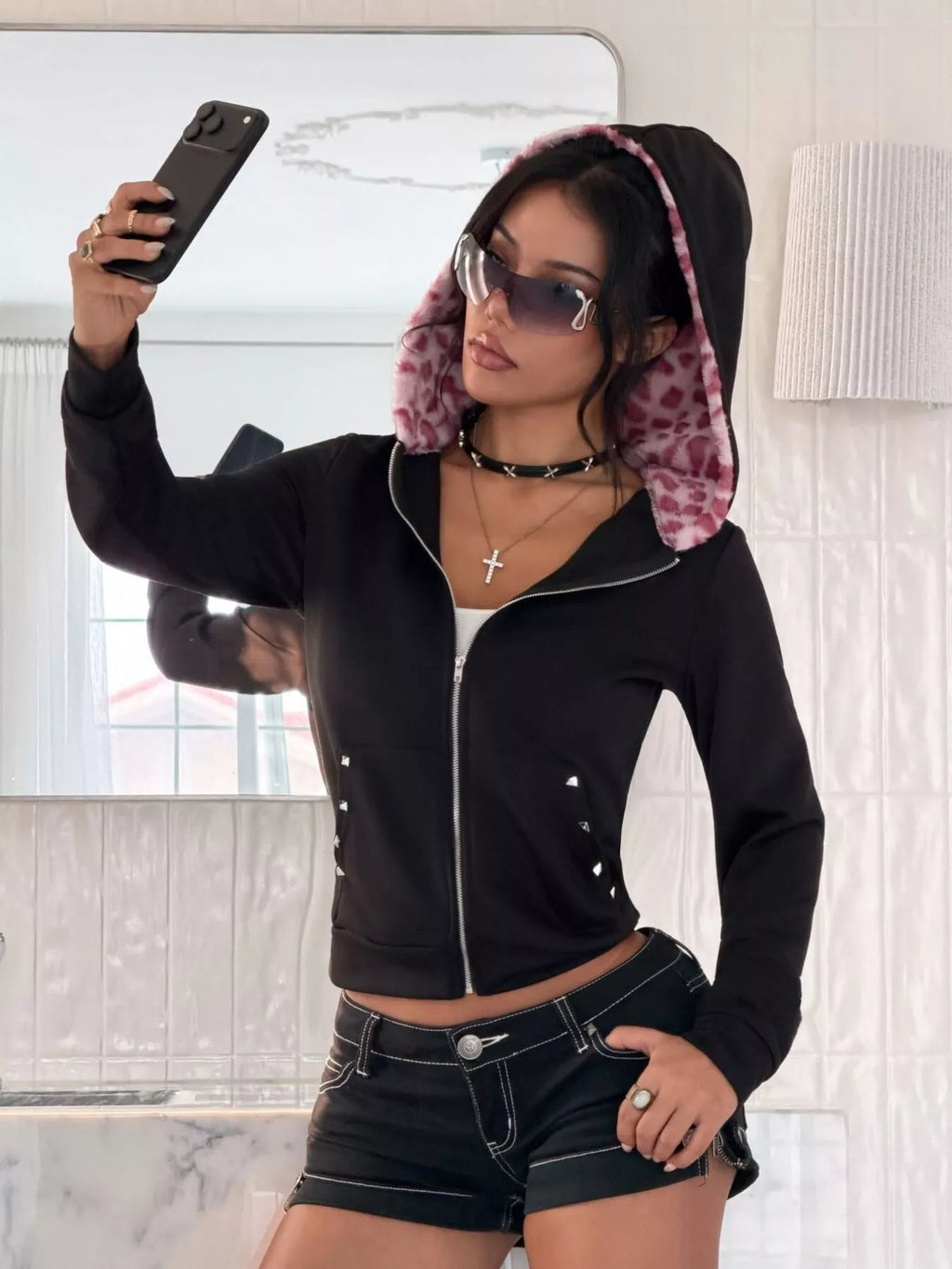 Zip-Up Slim Fit Hoodie