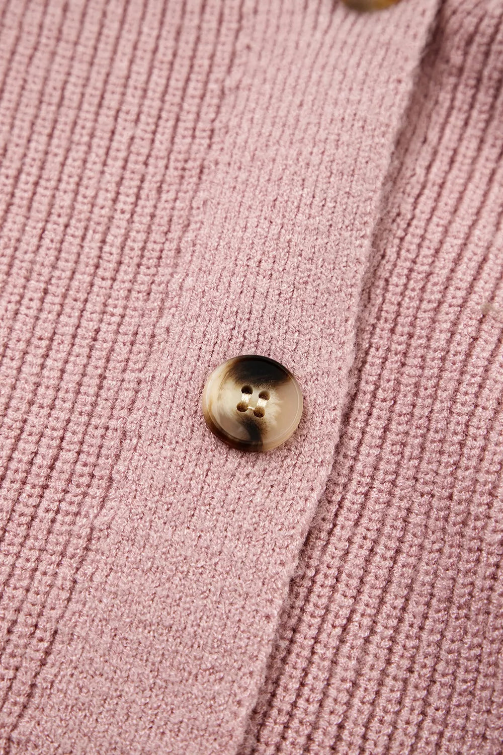 V-Neck Button-Down Cardigan
