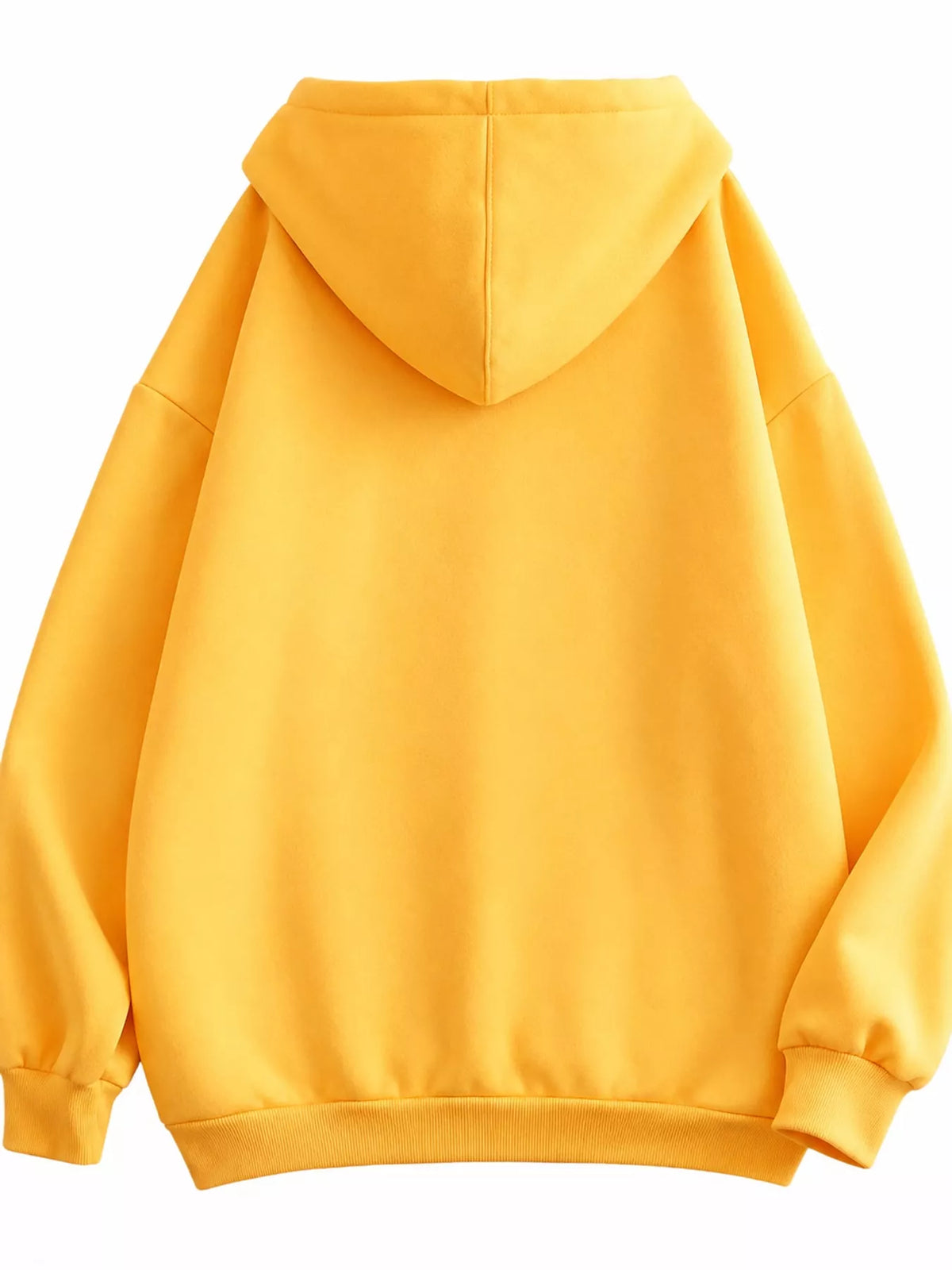 Full Size Oversized Solid Zip-Up Hoodie with Drawstring Plus Size