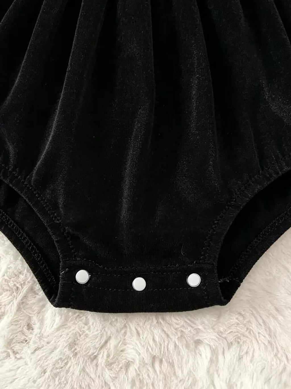 Children's Halloween 'BOO' Ghost Velvet Bodysuit Dress and Bow Headband Set