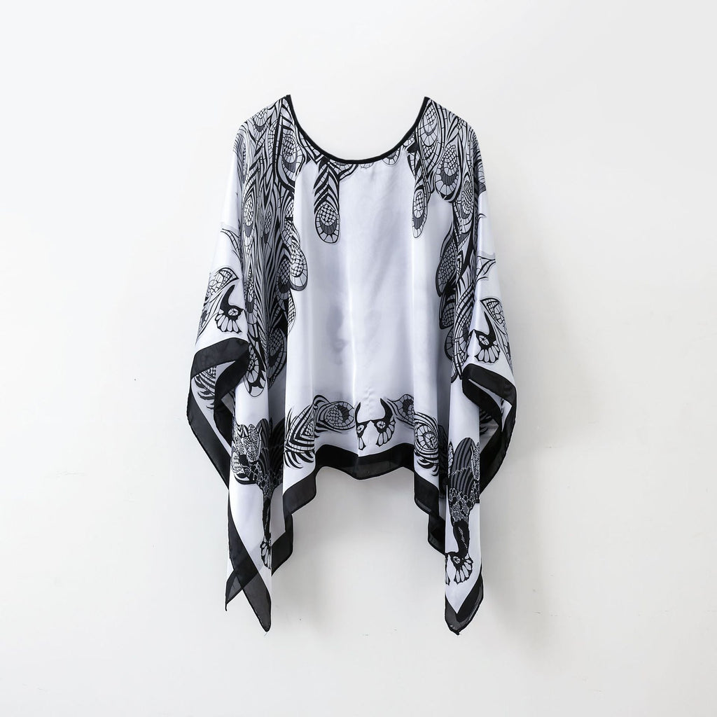 Pullover Shawl Outerwear Cover-up Multifunctional Scarf