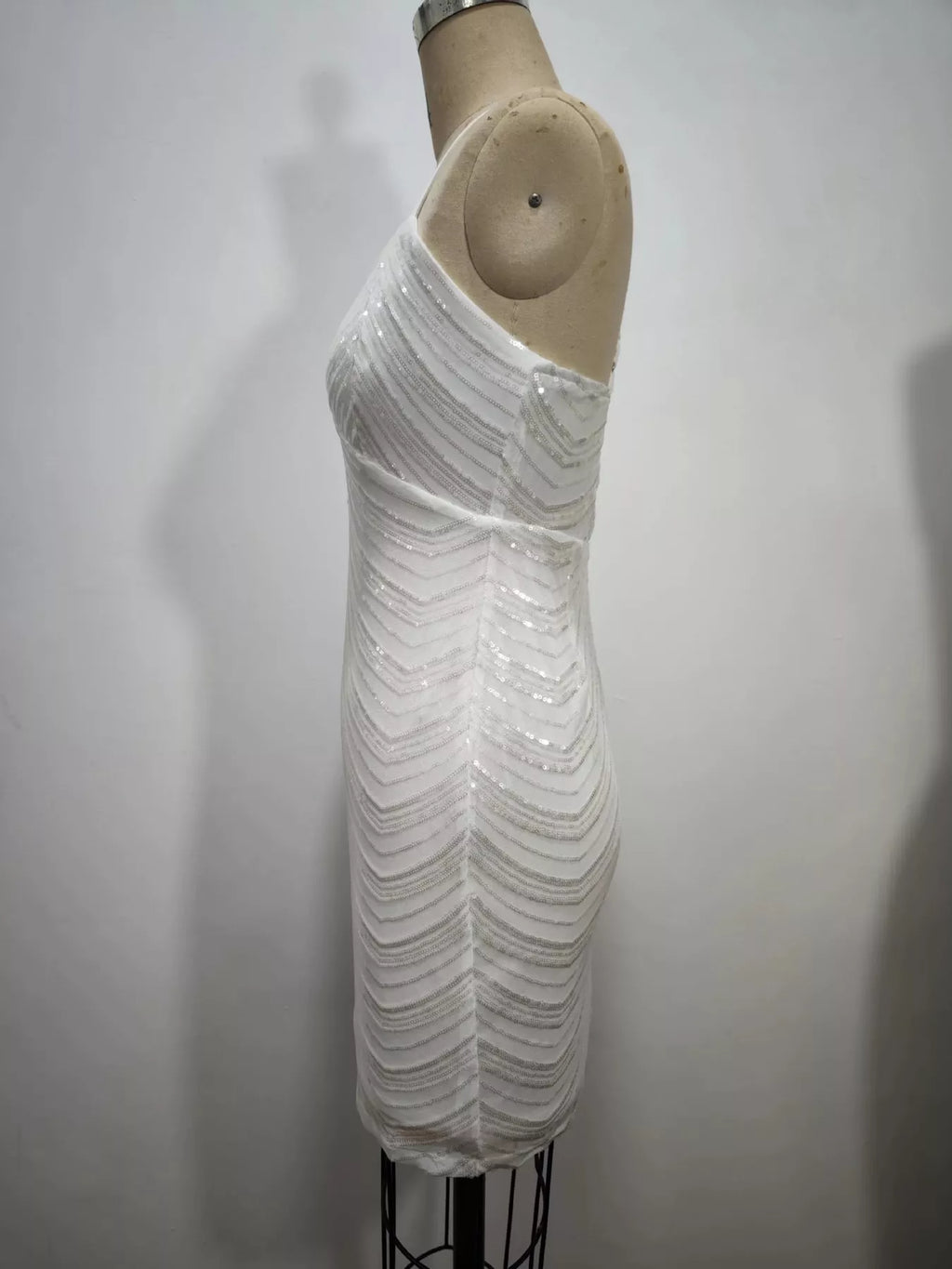 Sleeveless Sequin Embellished Bodycon Mini Cami Dress