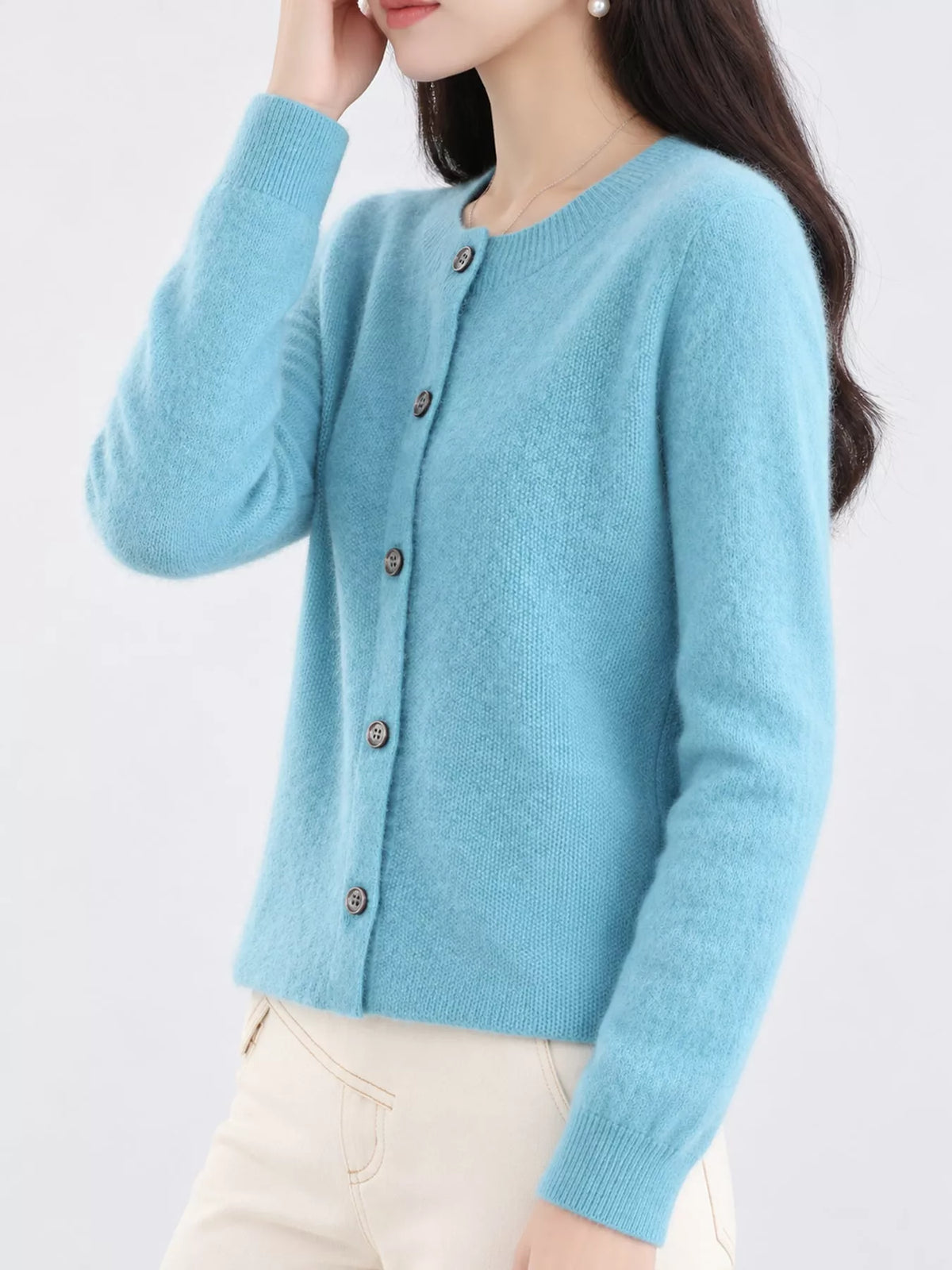 Button-Down Long Sleeve Cardigan