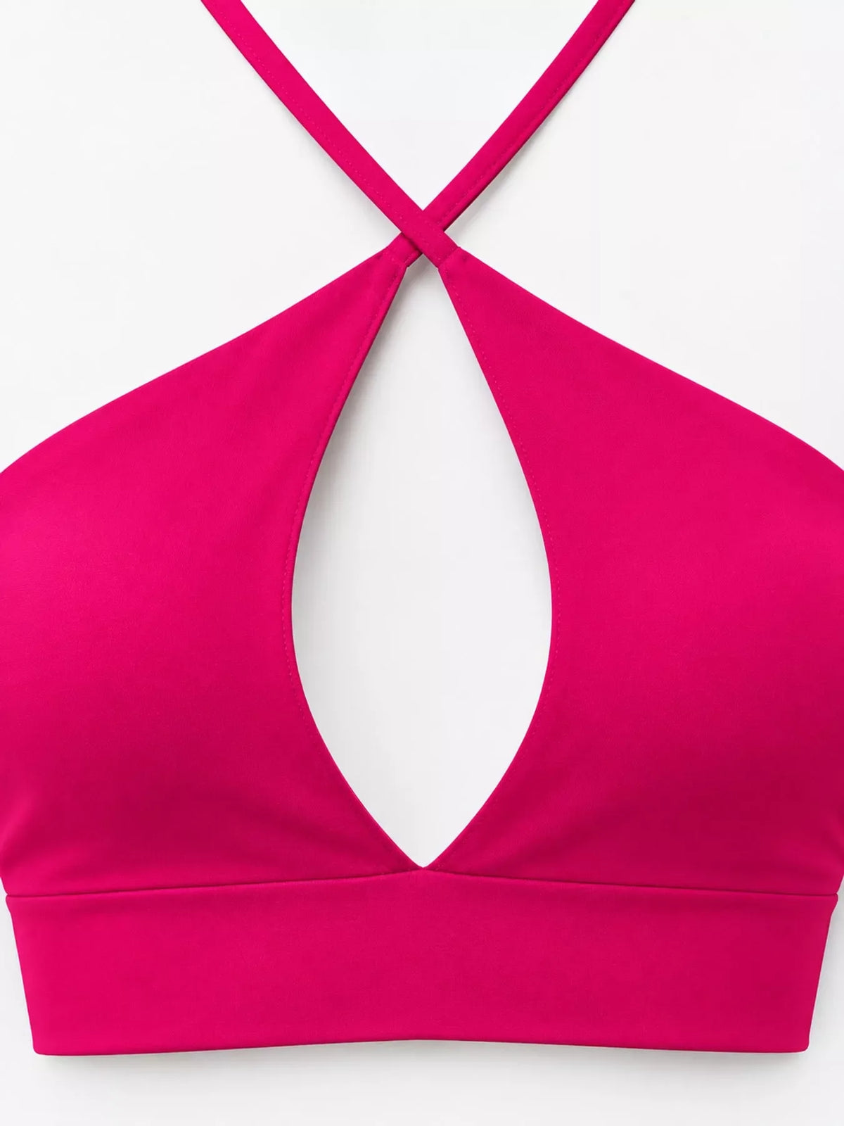 Halter Neck Cut-Out Crop Cami