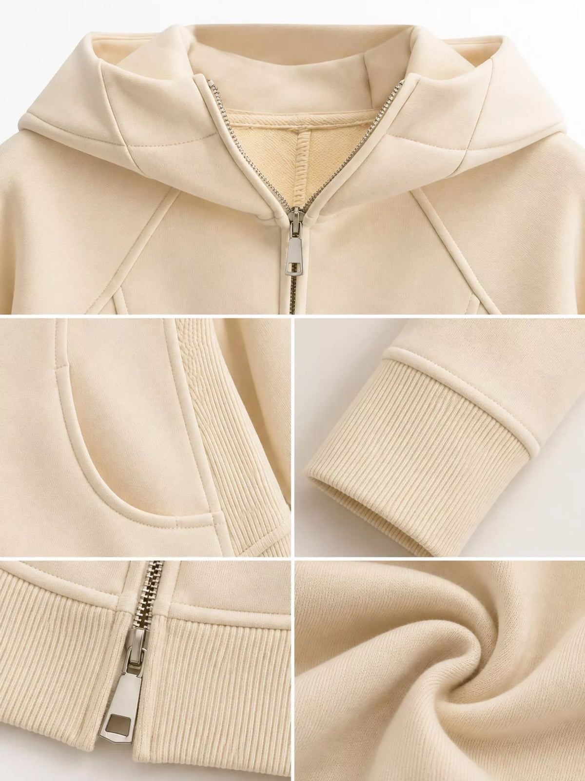 Slim-Fit Full-Zip Hoodie