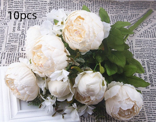 13 Core-spun Peony Decorative Flowers Artificial Flowers Artificial Flowers