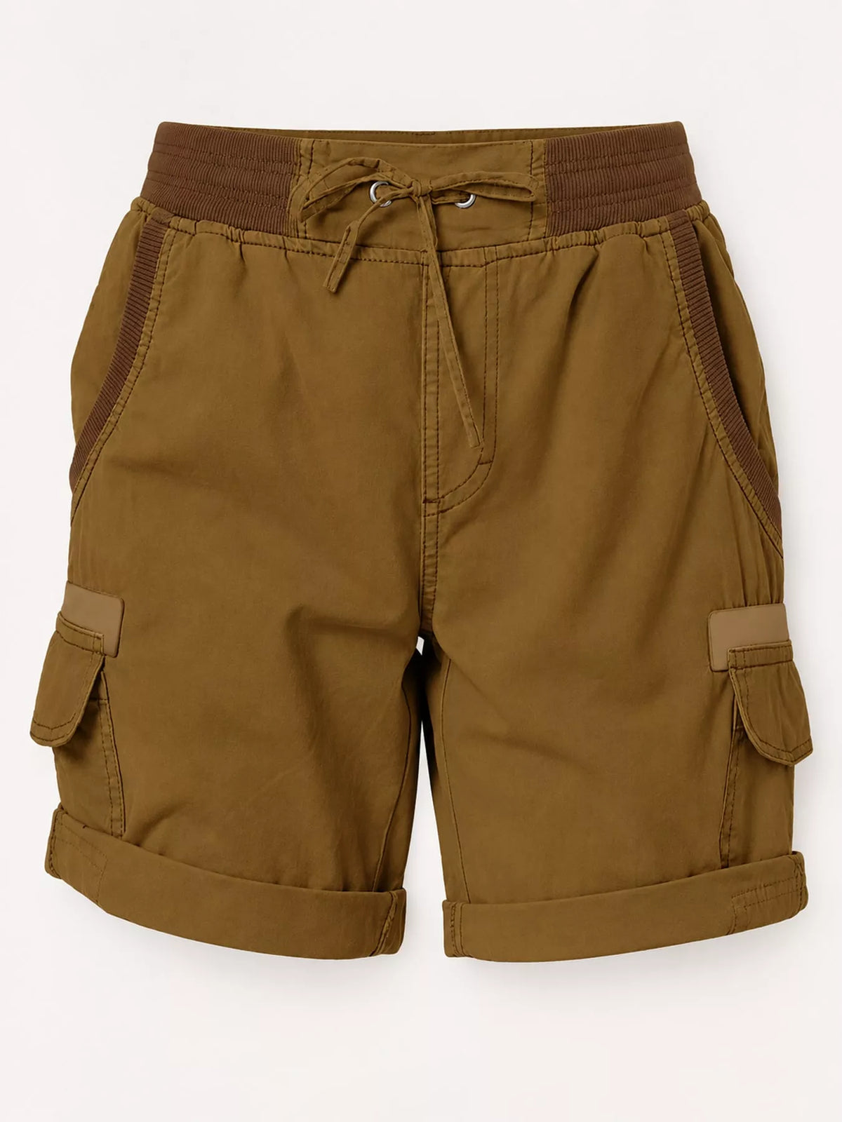 Full Size Drawstring Cargo Shorts Plus Size