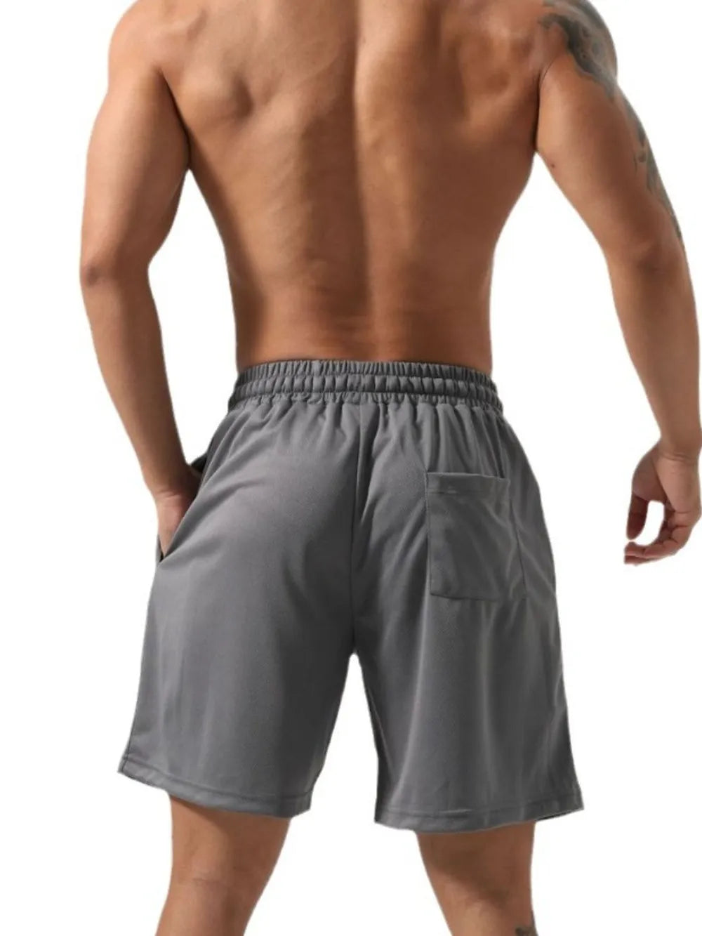 Men's Plus Size Letter Drawstring Shorts