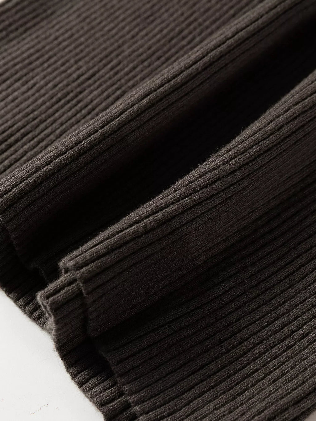 Ribbed Knit High Neck Sleeveless Waist Slim Fit Sweater Vest