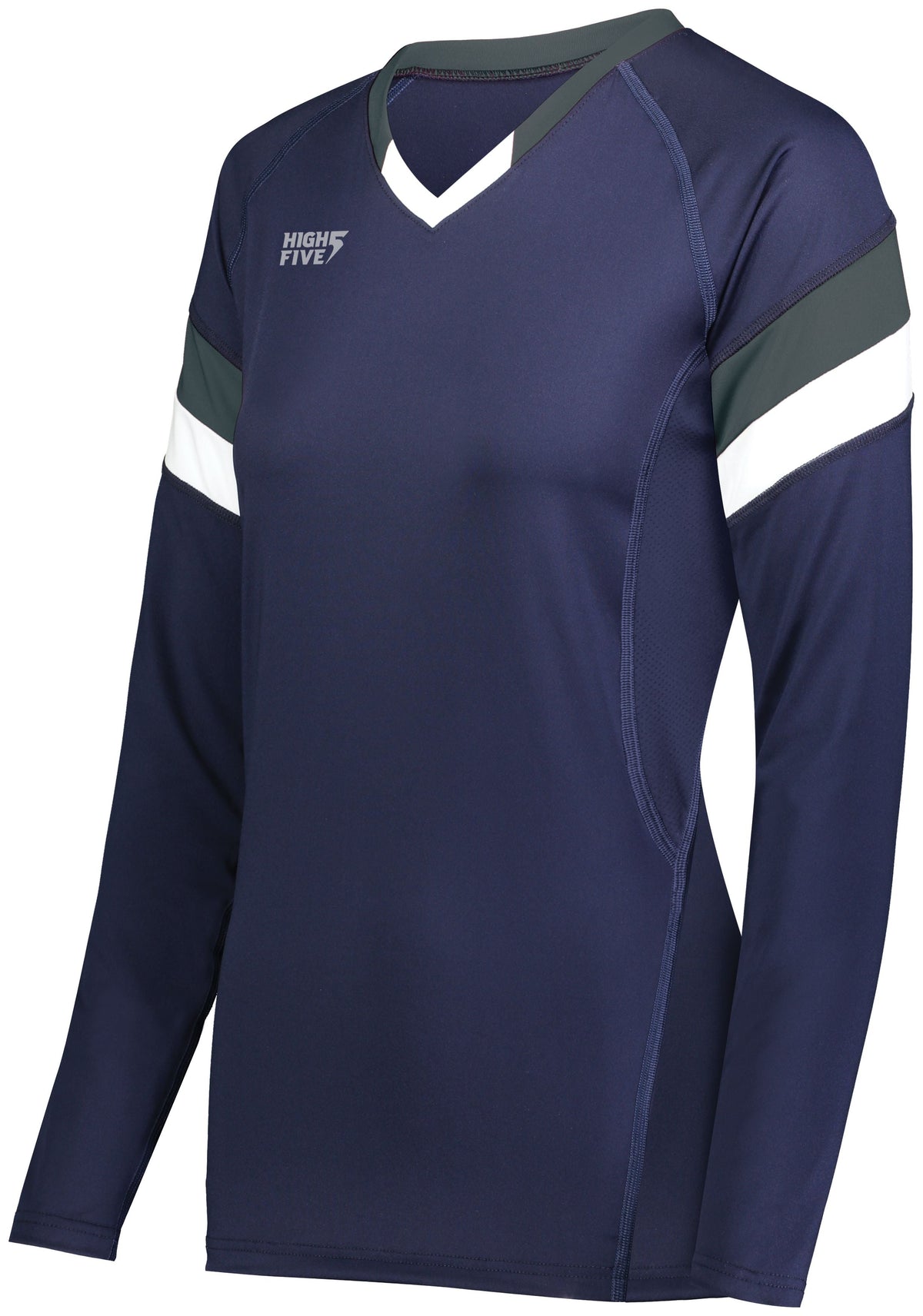 GIRLS TRUHIT TRI-COLOR LONG-SLEEVE JERSEY - MOISTURE-WICKING