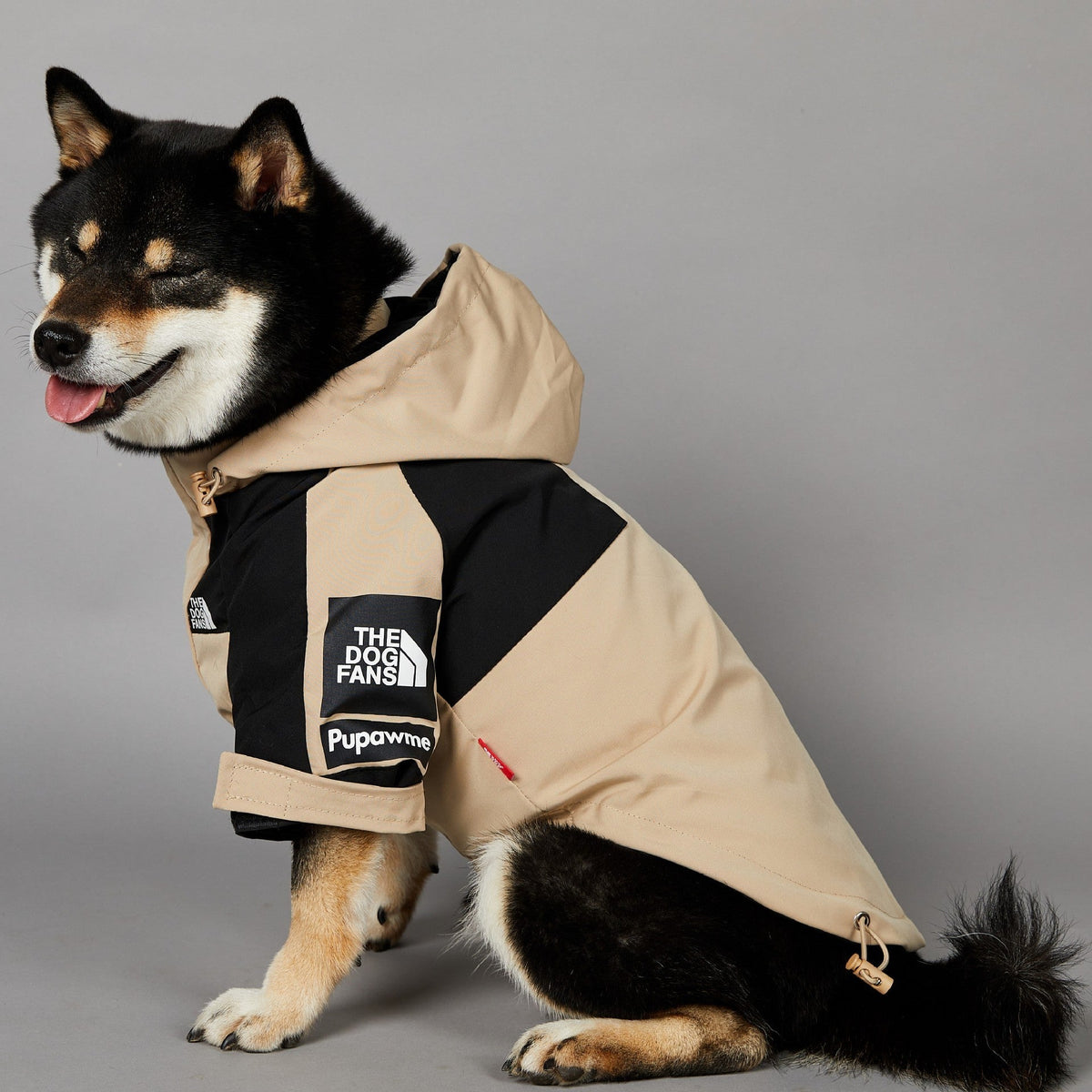 Khaki Large Dog Raincoat