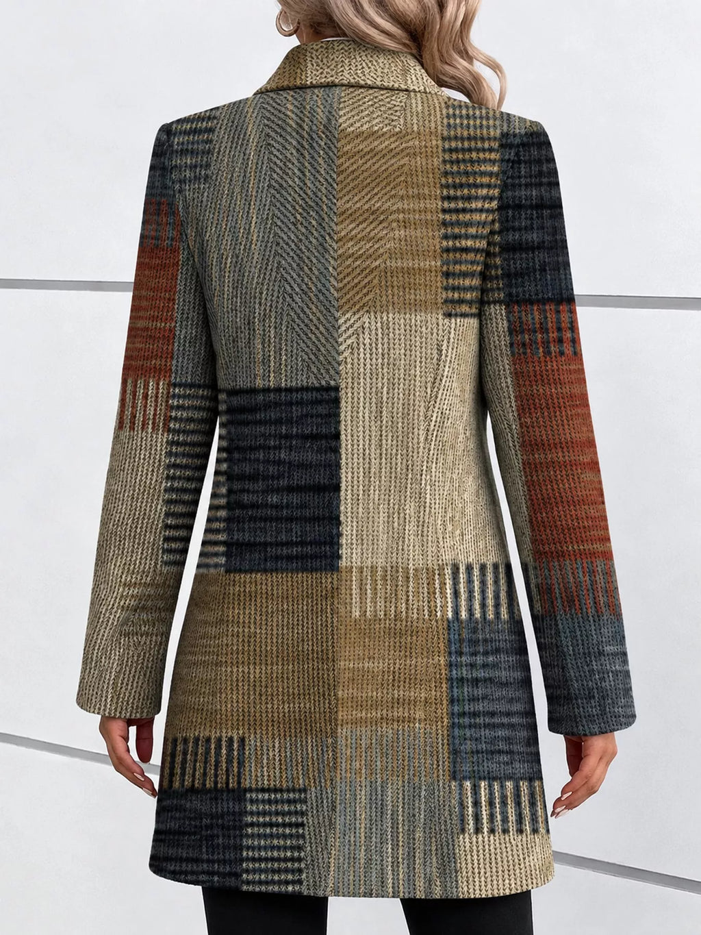 Full Size Long Sleeve Longline Outerwear Plus Size