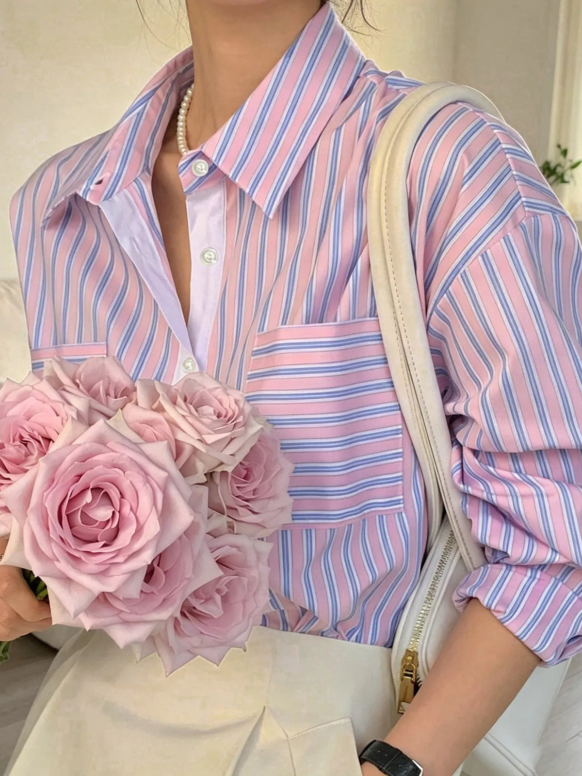 Striped Button-Down Shirt