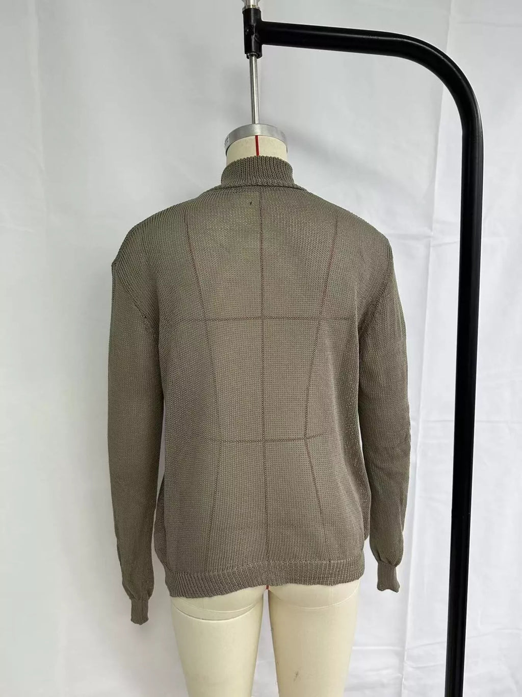 Half-Zip Dropped Shoulder Sweater