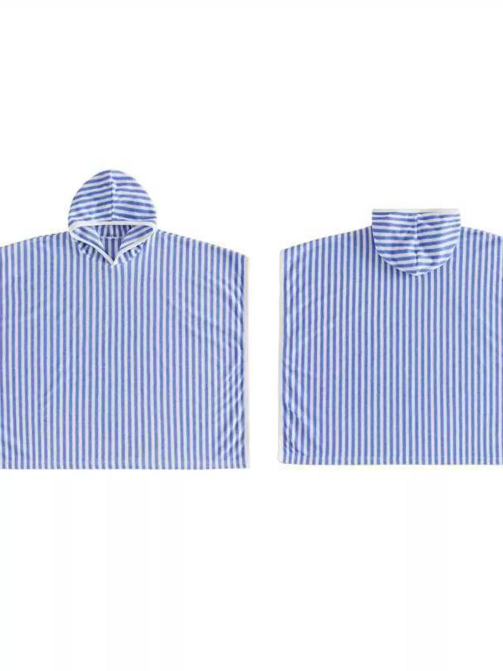 Children's Striped Hooded Poncho
