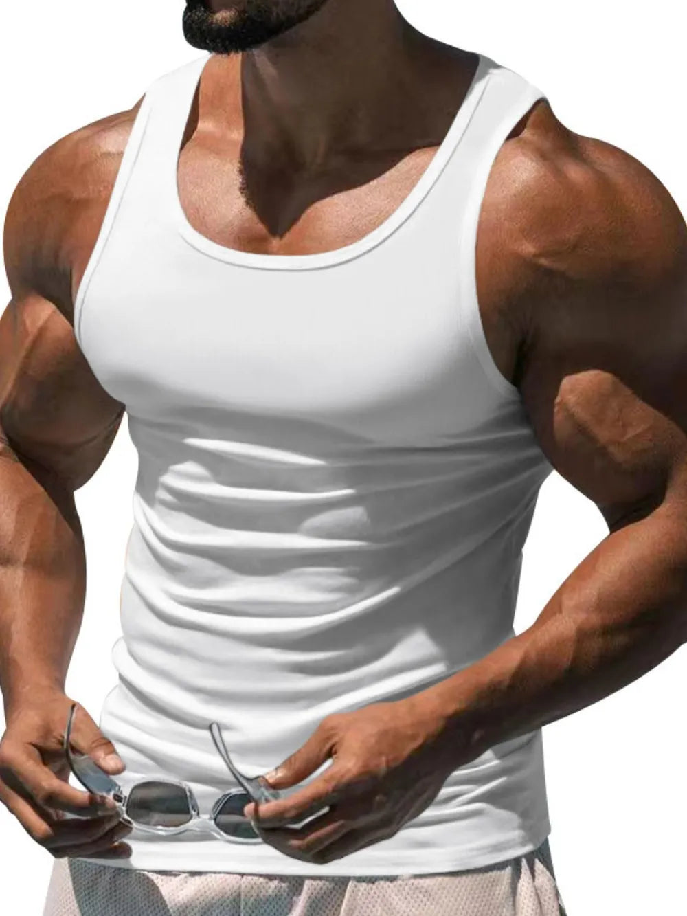 Men's Plus Size Wide Strap Tank