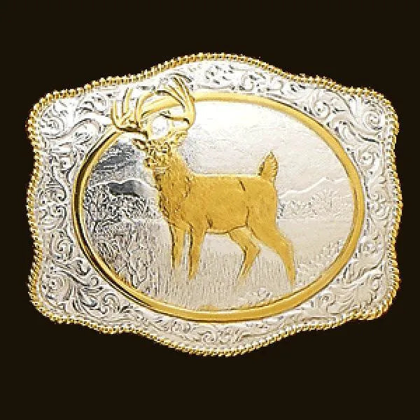 Crumrine White Tail Buck - Belt Buckle
