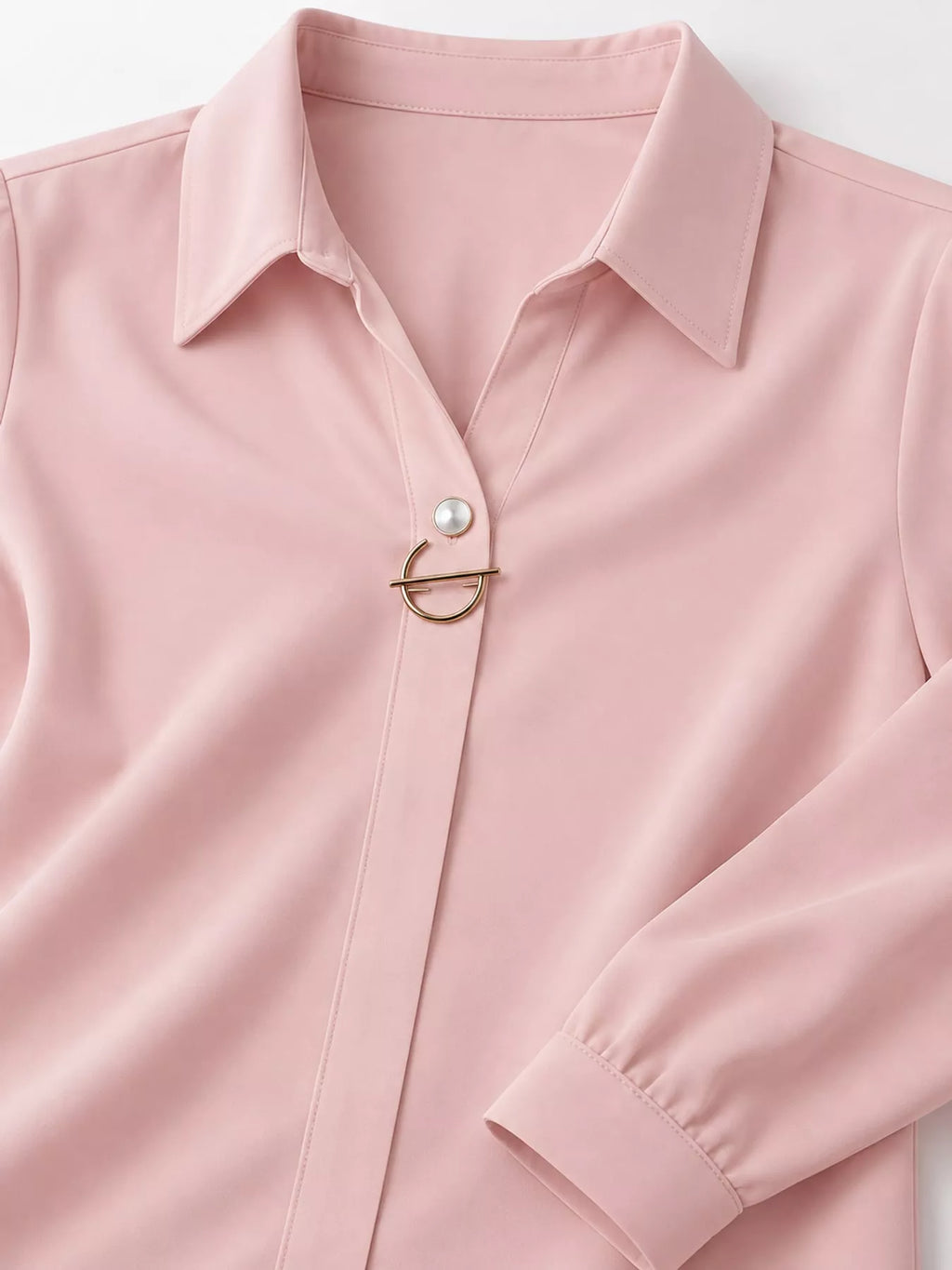 Long Sleeve Satin Blouse