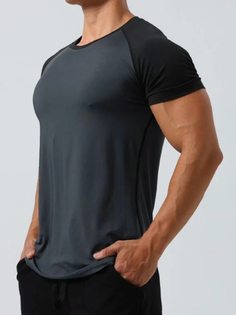 Men's Plus Size Round Neck Short Sleeve T-Shirt