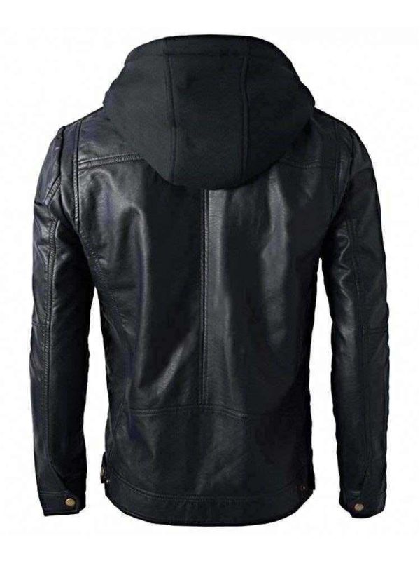 Men's New Brando Black Leather Biker Jacket