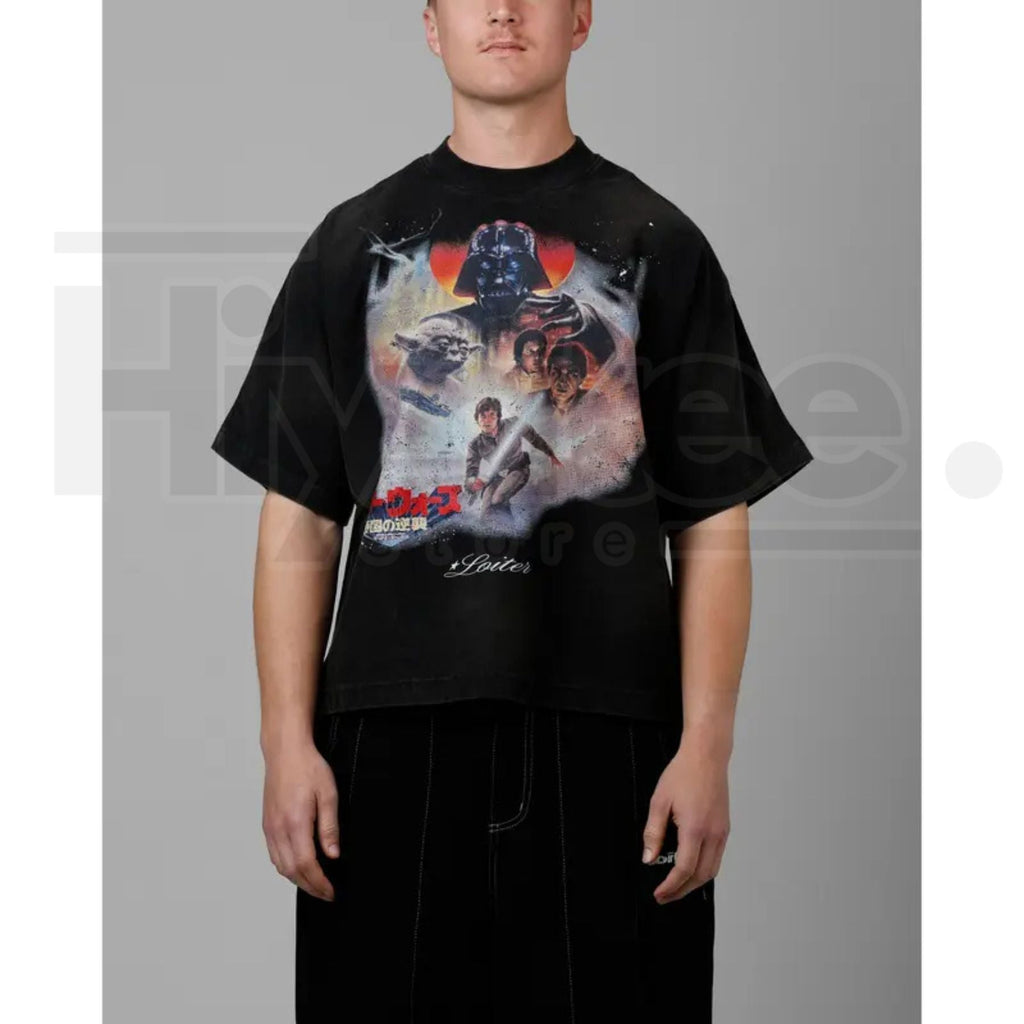 Loiter Star Wars Vintage T-Shirt Washed – Retro Sci-Fi Graphic Heavyweight Streetwear Tee