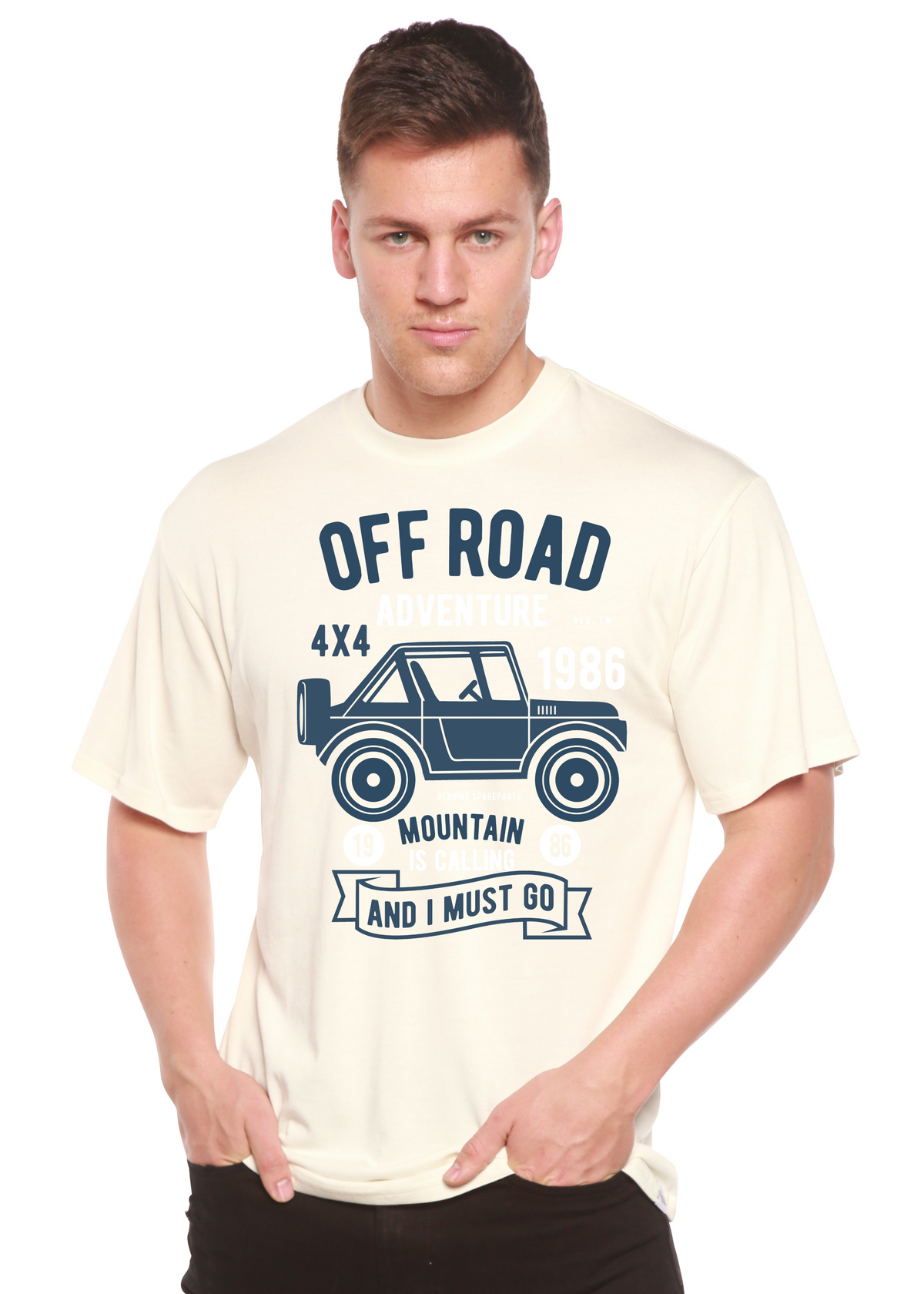 Off Road Adventure Spun Bamboo® Men's Bamboo Viscose/Organic Cotton Short Sleeve Graphic T-Shirt