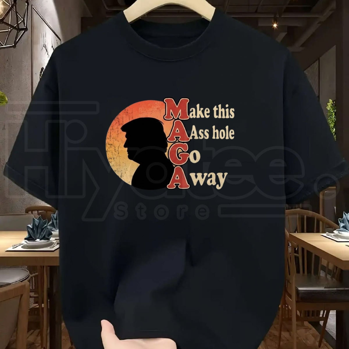 Funny Anti-MAGA Political Satire T-Shirt – Retro Vintage Sarcastic Protest Tee