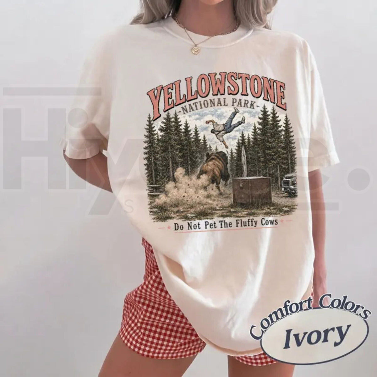 Do Not Pet The Fluffy Cows T-Shirt – Yellowstone National Park Shirt