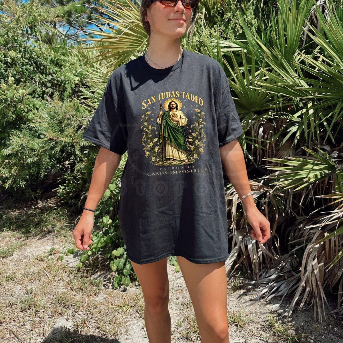 San Judas Tadeo Patron Saint of Impossible Causes T-Shirt – October 28 Feast Day Graphic Tee