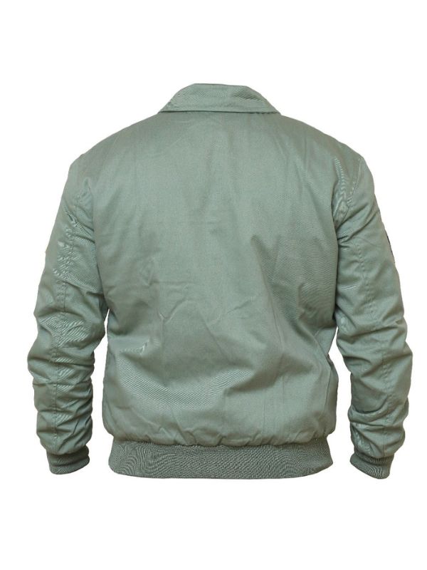 Men Jordan Green Cotton Jacket