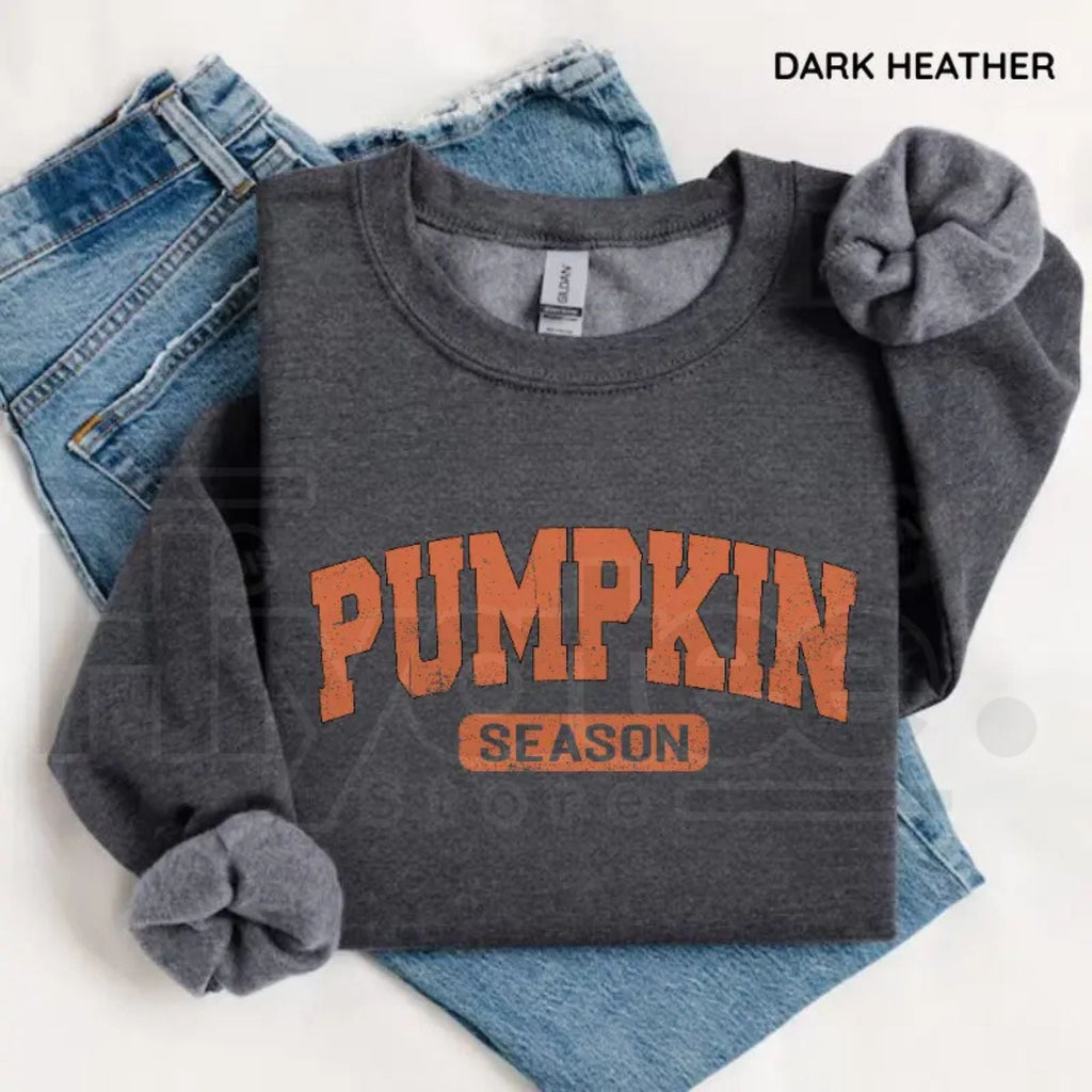 Retro Pumpkin Season Sweatshirt – Cute Fall Autumn Pullover, Vintage Thanksgiving & Halloween Outfit