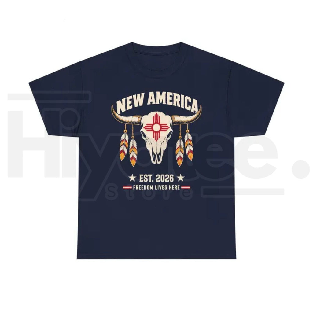 New America Zia Sun T-Shirt – New Mexico State Pride Graphic Tee
