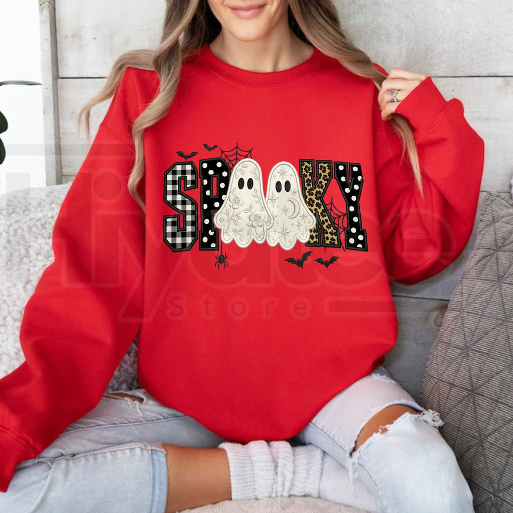 Preppy Bow Pumpkin Halloween Graphic Sweatshirt, Coquette Spooky Season Pullover