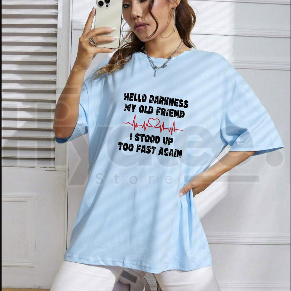 Hello Darkness Funny T-Shirt – Sarcastic Quote Tee