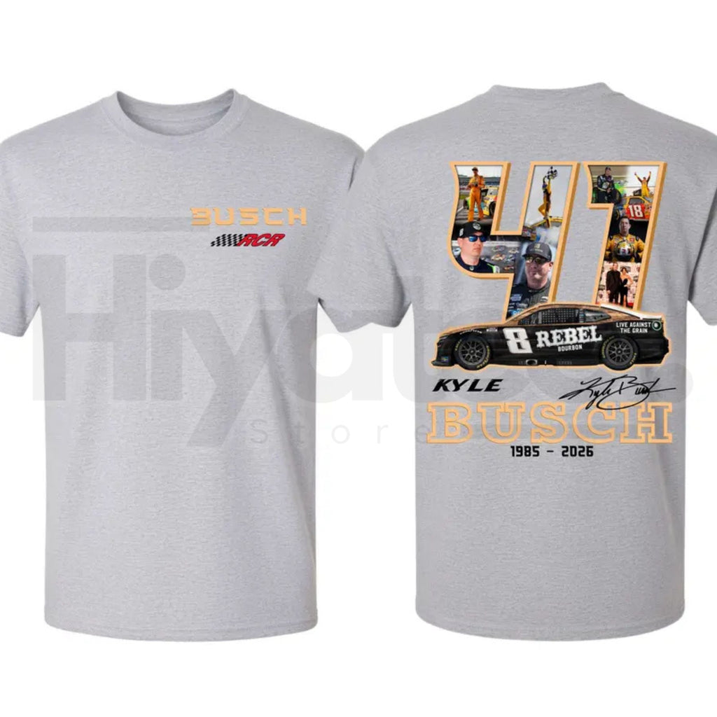 Kyle Busch Rowdy Racing Tribute T-Shirt – Vintage NASCAR Legend Graphic Tee
