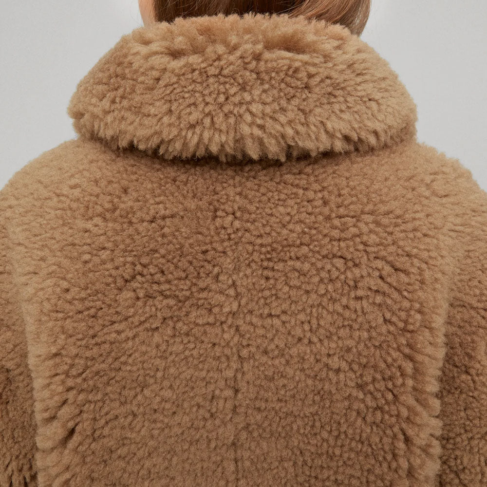 Women’s Brown Fur Shearling Leather Jacket