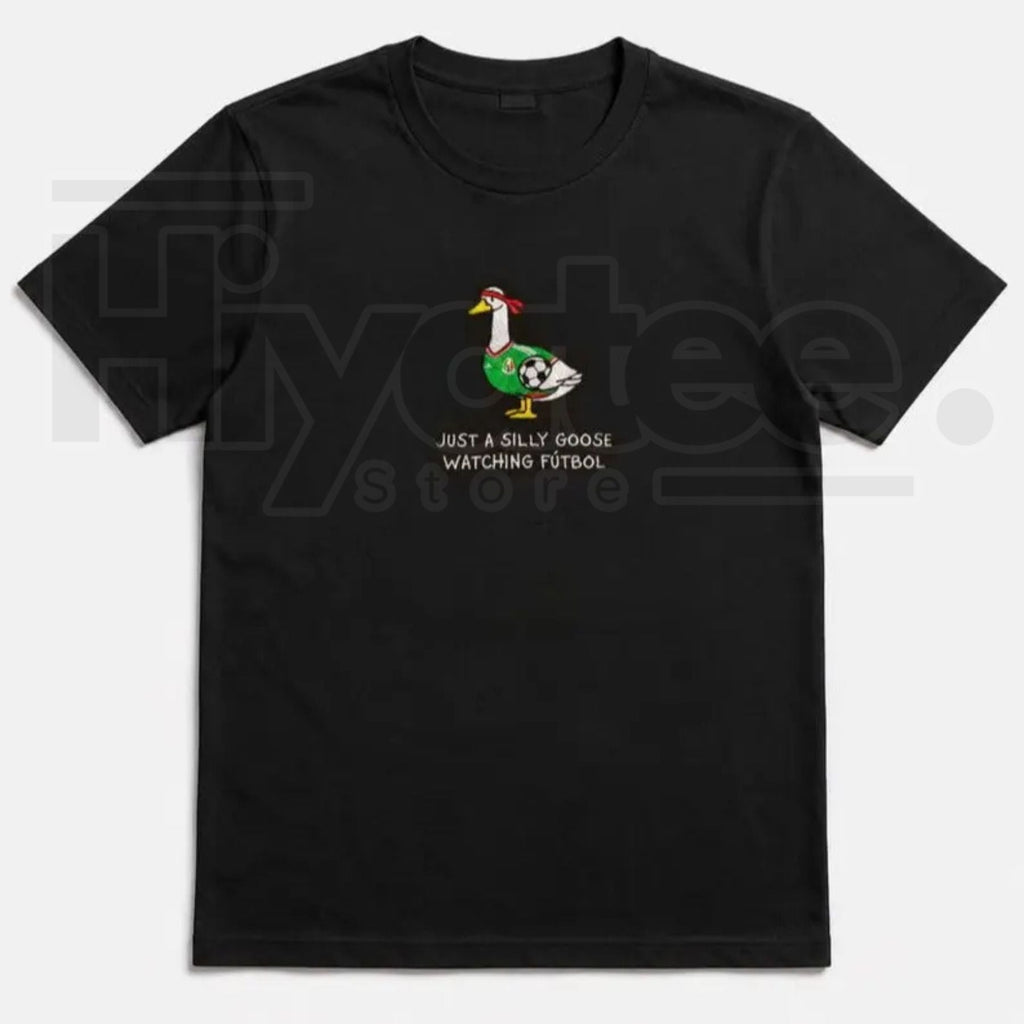 Unisex Mexico Goose Embroidered Comfort Colors® T-Shirt – Mexico Futbol Silly Goose Tee