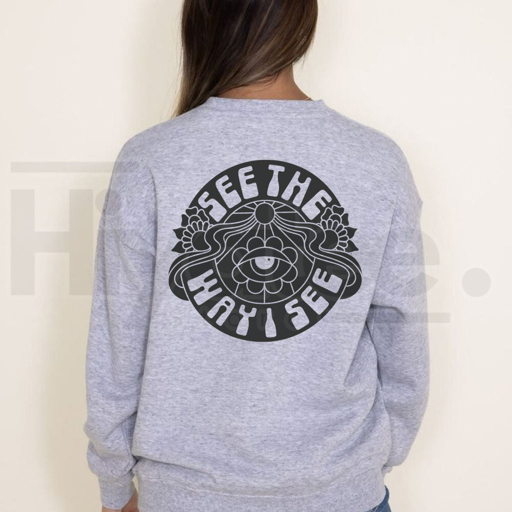 STWIS Logo Crewneck Sweatshirt – Classic Streetwear Graphic Pullover, Casual Soft Fleece Crewneck