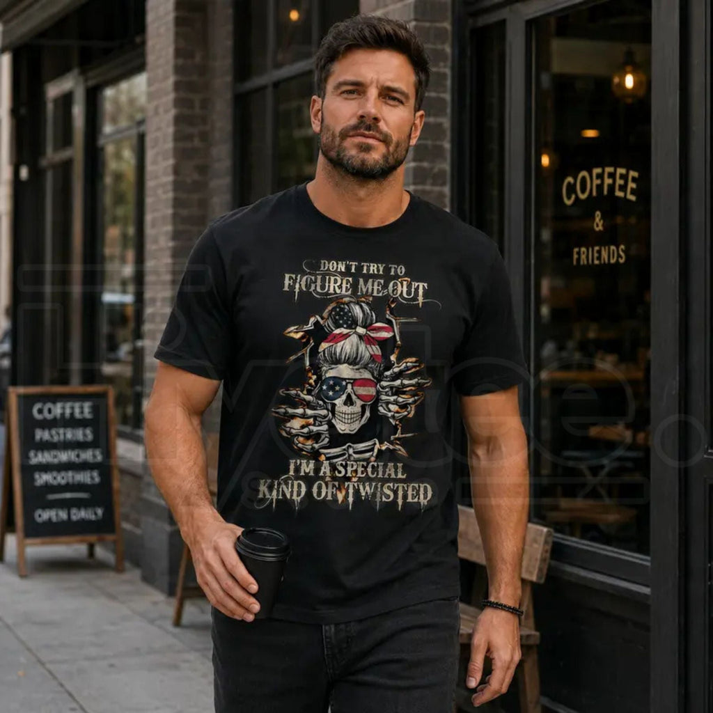 Men's Dark Humor Graphic T-Shirt – Sarcastic Pure Cotton Short Sleeve Tee