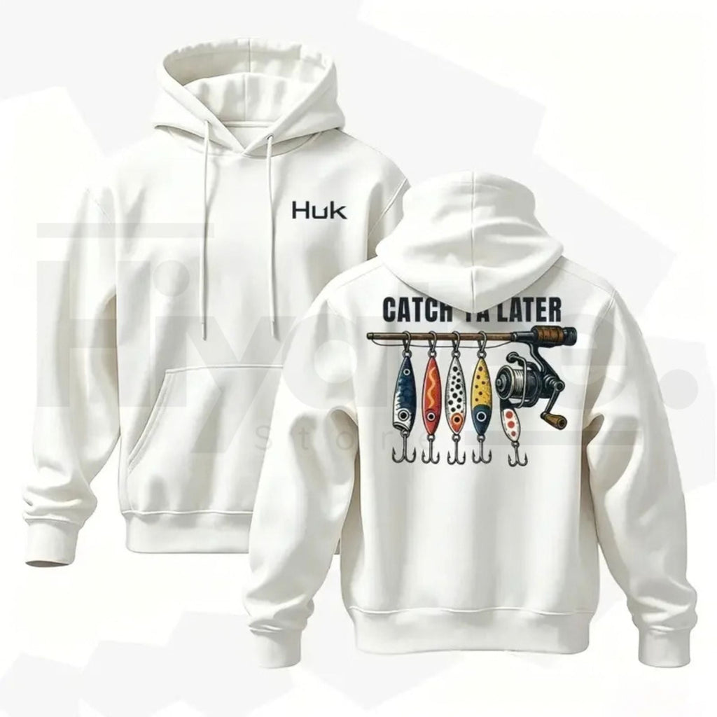 Menswear Classic Vintage American Retro Fishing Graphic Hoodie – Unisex Loose Pullover Casual Streetwear