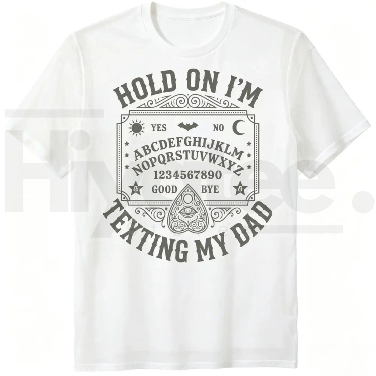 Hold On I'm Texting My Dad Day T-Shirt – Funny Halloween Ghost Graphic Tee
