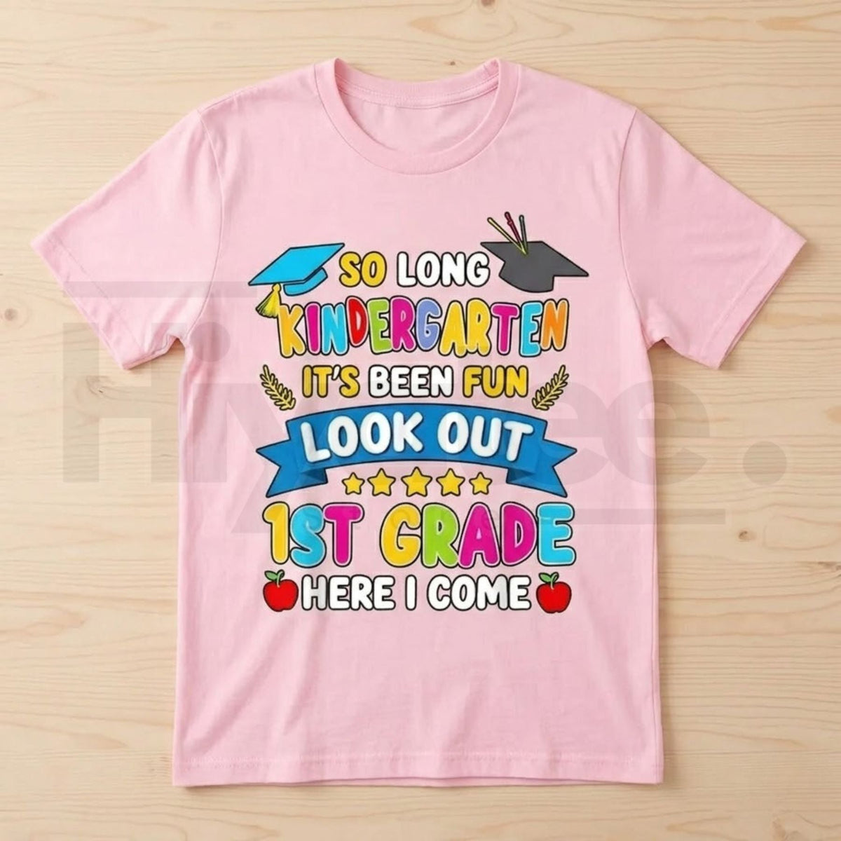 Kindergarten Graduation Shirt "Look Out 1st Grade Here I Come" Kids Graduation T-Shirt | Last Day of School Tee