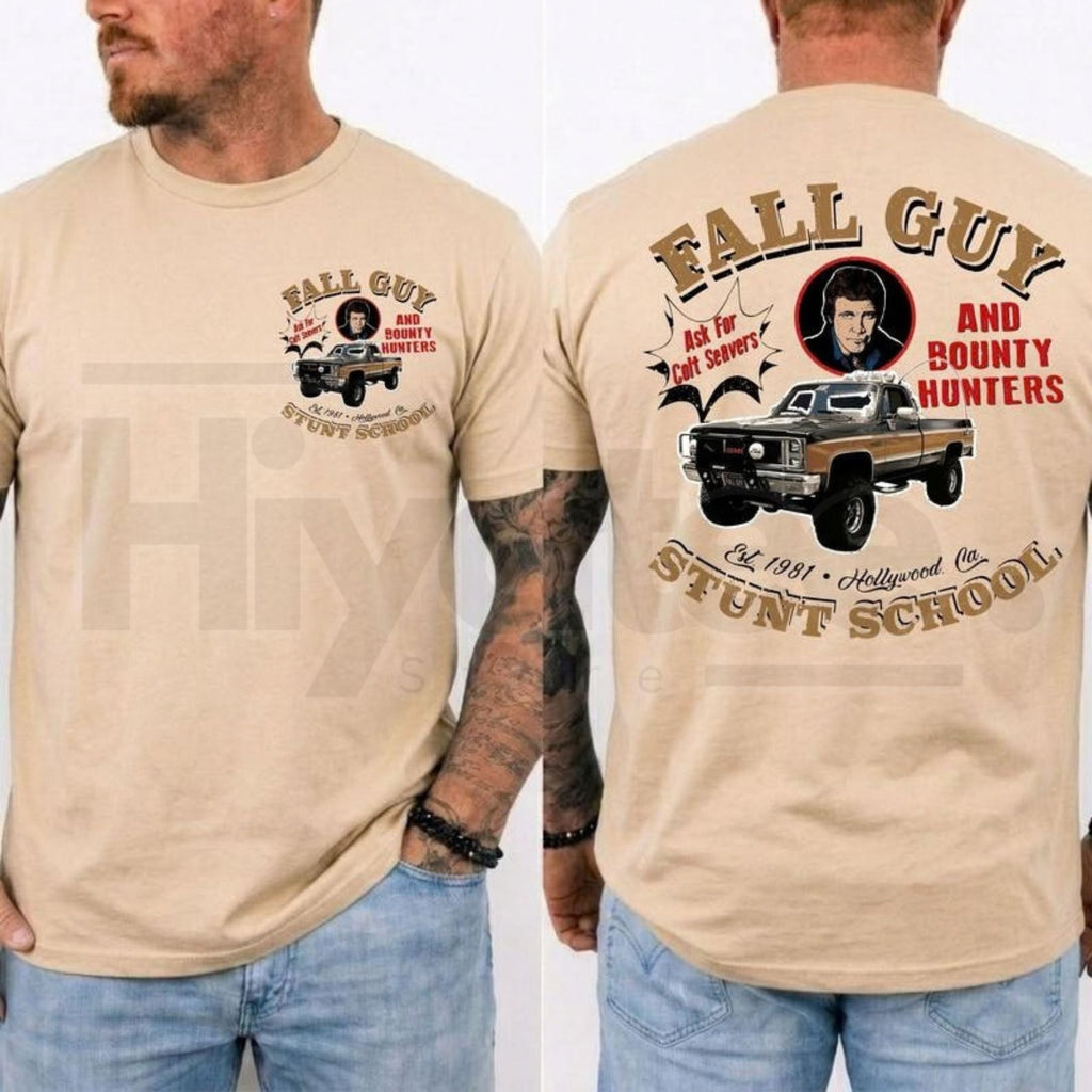 The Fall Guy Vintage T-Shirt – Retro 80s Action Movie Stuntman Graphic Tee