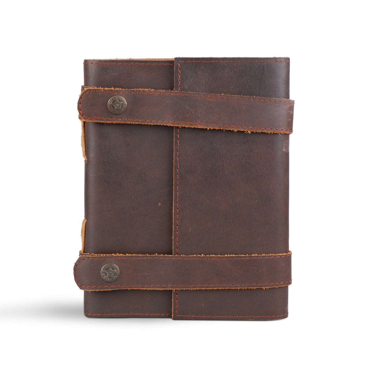 Vintage Dark Brown Leather Journal
